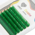 Extensiones de pestañas de color