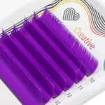 Extensiones de pestañas de color
